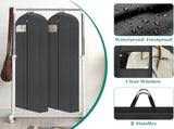 65" Long Garment Bags for Travel, Dress Hanging Clothes, Wedding Cover Women, Closet Storage Gowns, V1259-DP01-A-4554