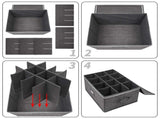 Storage Cases, Wine Glass Storage Box Containers for Glassware or Crystal, Holds 12 Wine Glasses, V1192-AZ-W-10744