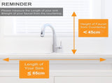 65cm 3 tier Over Single Sink Dish Drying Rack Drainer Kitchen Cutlery Holder Storage Organizer V324-CS-KITRACK65CM