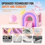 Inflatable Bounce House, Indoor Outdoor Playhouse Trampoline, Kid Jumping Bouncer with Blower, V952-CQCBBHYC6PFMU2TRRV3