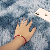 200x300cm Large Floor Soft Blue Fluffy Rug Modern Area Carpet for Bedroom & Lounge V63-838391