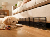 Black Under Bed Blocker for,Under Couch Blocker 13.7H"13.7-27.5L" Sofa Couch Barriers for Dogs V1370-AZ4-22772