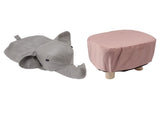Animal Footstools Elephant Shaped Slip Resistant Silent Comfortable Stable Multi Purpose Cute Stool V1294-YM0703-3116230004111