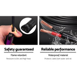 Giantz 6MM 60M Twin Core Wire Electrical Cable Extension Car 450V 2 Sheath TWIN-CABLE-6MM-60