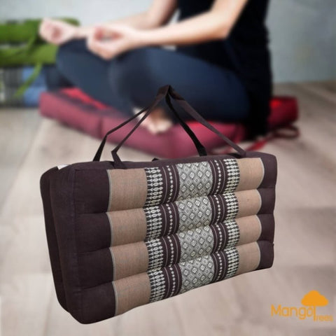 2-Fold Meditation Cushion Yoga Mat Brown V574-TTP2SEATBROWN