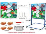 Outdoor/Indoor Portable Rugby Toss Game Set - Football Target Frame & Rugby Toss Activity Toy, V888-ELOSUNG39744