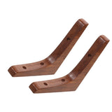 2-Pack Heavy Duty Shelf Brackets for Floating Shelves, Wood Corner Support, Decorative Wall Mount L V1192-AZ-W-21046