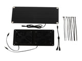 12V 20W Solar Powered Fan Kit Monocrystalline Silicon 3W Dual Cooling Fan for Car Greenhouse V1294-YM0521-3114230026411