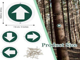 36 Piece Trail Markers Bright Reflective Green Signs Marking Reflectors for Hiking Hunting Camping V1259-DP01-A-1158