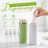 4 in 1 Travel Perfume Bottle Refillable, 4 Pack 30ML Travel Bottles for Toiletries, Leak-Proof & V1258-DP02-F-383