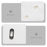 White Wood Wall Mount Key Organizer for Home Entryway with Compact and Space-Saving Design V1192-AZ-W-32961