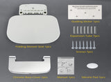 Wall Mounted Folding Shower Seat 440 lbs Load-Bearing ABS Material Bathroom Stool with Stainless V1107-CS-YSZDD