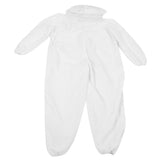 OnePiece Beekeeping Suit Protective Clothes with Dual Zippers Beekeeping Supplies White V1294-YM0718-3111210006911