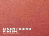 Office Desk Chair - Linen Fabric Armless Swivel Study Seat OVOID EARTHY RED V274-FT-VOC-003BK-RD