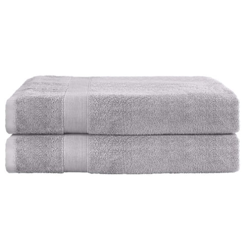 2 Pack Bath Sheets Set Cotton Extra Large Towel Grey TOWEL-D-180-L-GR