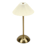 Pleated Table Lamp Touch Control 3 Colors Stepless Dimming USB Rechargeable Retro Cordless LED V1294-YM0901-3119250068111