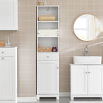 Tall Bathroom Storage Cabinet 3 Shelves, White V178-64884