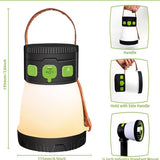 LED Solar Camping Light, 1500 Lumen Portable Flashlight, USB Rechargeable with 7 Lighting Modes & V1308-DSZKI-738