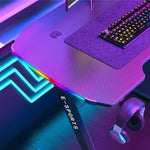 120cm New Arrive Computer Table Z Shaped Gaming Desk With RGB Led Lights Gaming Tables V255-BEISIJIE-K-Z-120