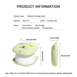 Car Folding Potty, cute cartoon design, folds in seconds for easy carrying, widened seat ring for V1232-LYZDMT002