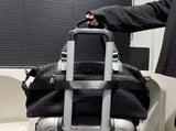 Travel Duffle Bag Embroidered Duffle Bag Stylish Travel Bag Weekend Bag For Men - Black - Size L V1347-127-04962-BLK-L