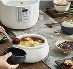 Joyoung White Porclain Slow Cooker 1.8L with 3 Ceramic Inner Containers V214-25