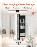 VEVOR Medicine Cabinet 16" x 24" Mirror Medicine Cabinet Adjustable Shelves V952-JXYJJXJ1624I50J9FV0