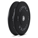 CORTEX 70kg Black Series V2 Rubber Olympic Bumper Plate Set 50mm V420-CSWP-OBPV2ST-A