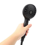 Matte Black Handheld Showerhead with Showerhead Holder Bracket Hose Bathroom Tools V1294-YM0901-3112200077311