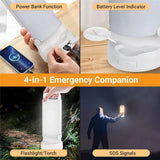 Solar Camping 4400mAh Rechargeable Camping Lights Dimmable Waterproof Tent Light Portable V1308-DSZKI-1006