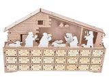 LED Light Calendar Wooden Desk Calendar Christmas Advent Calendar Ornament for Holiday Decoration V1294-YM0523-3115210294311