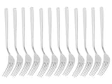 12PCS Silverware Set Stainless Steel Flatware Cutlery Kitchen Utensils for Hotel RestaurantFork V1294-YM0721-3118210027313