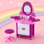 Keezi Kids Pretend Makeup Play Set Dressing Table Chair Girls Toys Children PLAY-MAKEUP-30