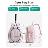 Black Tennis with Shoe Compartment - Pickleball & Badminton Racket Bag, Padded Sports V888-ELOSUNG57040