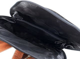 Milleni Genuine Italian Leather Soft Nappa Leather Backpack Bag Travel - Black/Cognac V563-NL-10767-BLACK_COGNAC