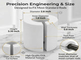 14 Pack Curtain Gap Spacers, 3.35 Inch EVA Foam Curtain Separators for Curtain Rod, Light V1192-AZ-W-18097