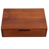 Small Wooden Desktop Drawer Organizer with Individual Brown Drawers for Office and Home Storage V1369-AZ3-W-17061