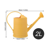 Plastic Watering Can Large Capacity with Sprinkler Yellow for Plants V1366-AZ2-W-21139