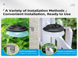 Solar Powered Fence Light with Durable ABSPC Housing, Monocrystalline Silicon Panel, and Adjustable V1341-ZY-RJFFUZE8-16PCS-BLACKHOUSINGCOOLWHITELIGHT