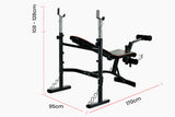 PROFLEX Weight Bench Workout Gym Press Adjustable Home Lifting Fitness Incline V219-FTNWTBPRFAB35