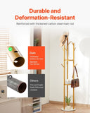 Coat Rack, Freestanding Coat Rack Stand with Quartz Stone Base & 9 Hooks, Free Standing Hall Coat V952-YMJYXJJSSCP0Q2T2T001V0