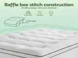Giselle Bedding Single Mattress Topper 5cm Coral Fleece TOPPER-FLEECE-5-S