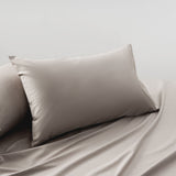 Accessorize Stone 400TC Bamboo Cotton Pair of Standard Pillowcases 48 x 73 + 15cm V442-HIN-PILLOWC-BAMBOOCOTTON-STONE-ST