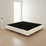 Palermo King Ensemble Bed Base Platinum Natural Sand Linen Fabric V63-823271