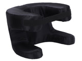 Face Pillow Silk Fabric Memory Foam Soft Cushioning Ergonomic Beauty Pillow for Back Sleep Black V1294-YM0901-3117240292711