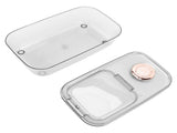 Transparent Rice Grain Storage Container Insect Proof Food Bucket Container with Flip Lid Measuring V1294-YM0717-3118220216611