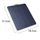 Solar Charger Panel 20W DC 5V Solar Panel Monocrystalline Solar Charger with Output USB & Type-C V1369-AZ3-W-16045