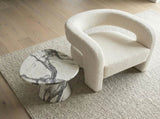 Interior Ave - Veneta Stone Side Table - Panda Marble Finish V355-IA-ST-VEN-PAN