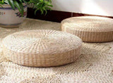 Japanese Style Handcrafted Tatami Floor Pillow Sitting Cushion Round Padded Room Floor Straw Mat for V1294-YM0901-210329AH03-5