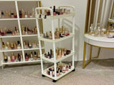 Five-Tier Rolling Cosmetics Storage Rack - Made of durable plastic, equipped with 360-degree swivel V1106-WCSNJ001